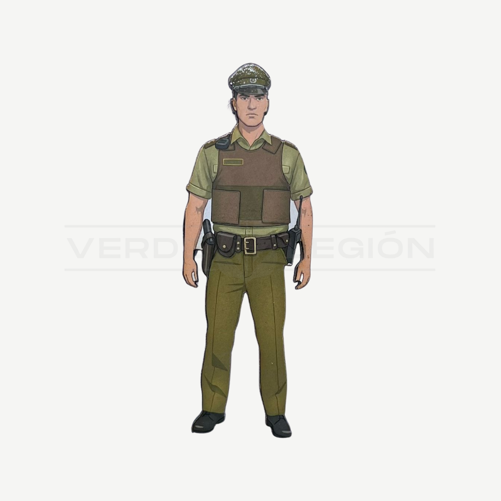 Imán Carabinero PNI y PNS de Madera para Refrigerador