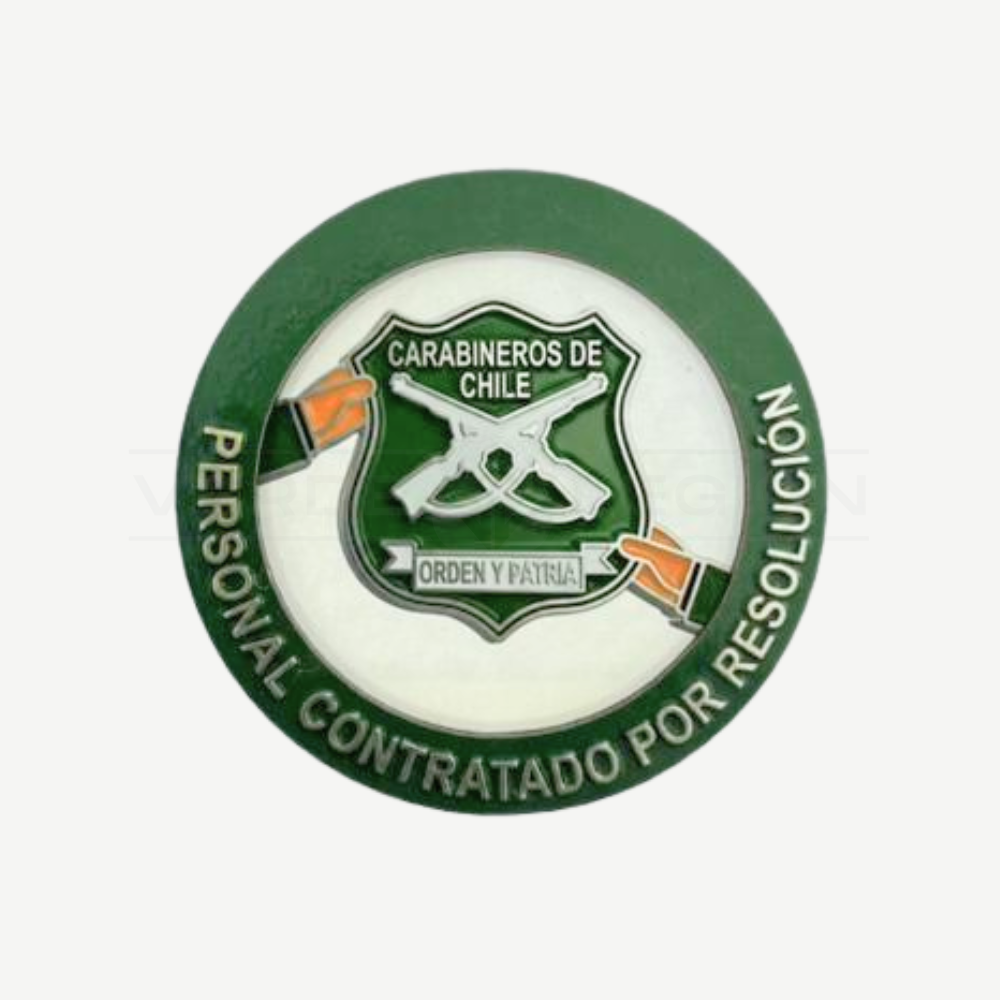 Imán CPR Carabineros de Madera para Refrigerador