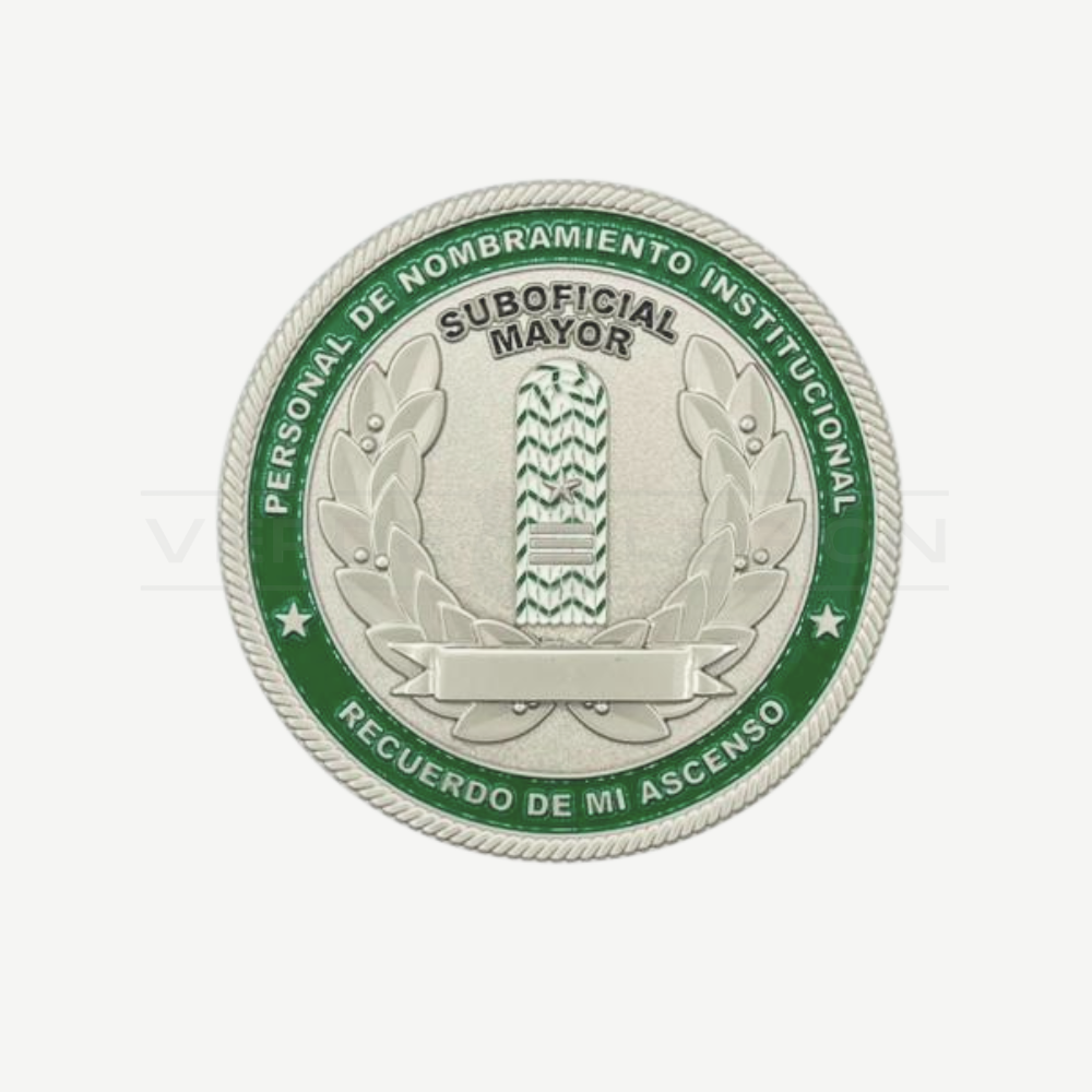 Moneda Personalizable Recuerdo Ascenso Suboficial Mayor Carabineros