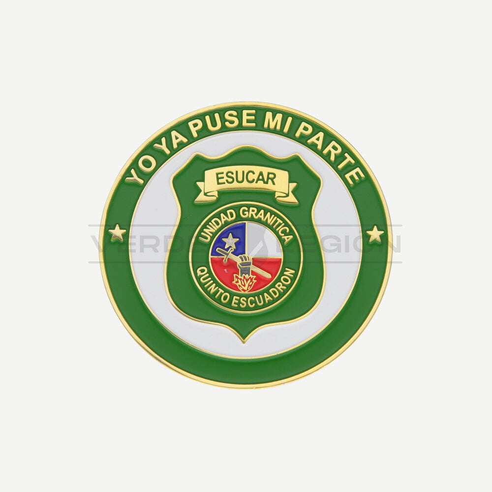 Moneda de Colección Quinto Escuadrón Esucar Carabineros