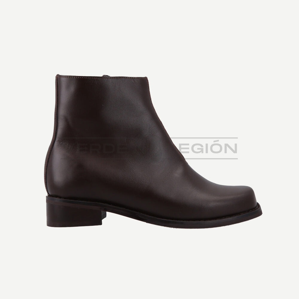 Botín De Cuero Femenino Café Calzarte Carabineros
