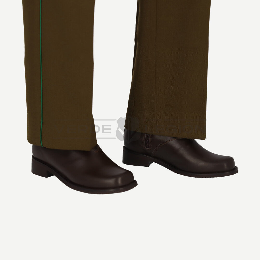 Botín De Cuero Femenino Café Calzarte Carabineros