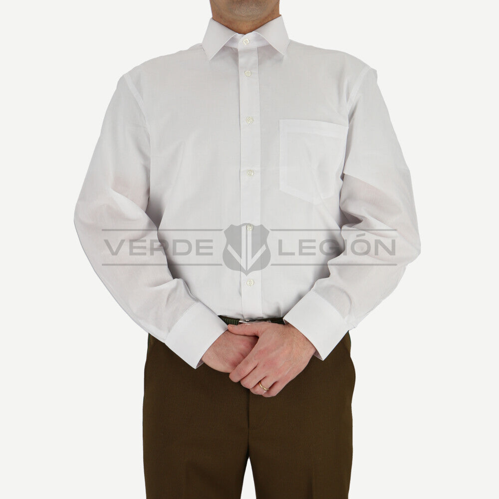 Camisa Blanca Lisa Jayson Manga Larga Hombre