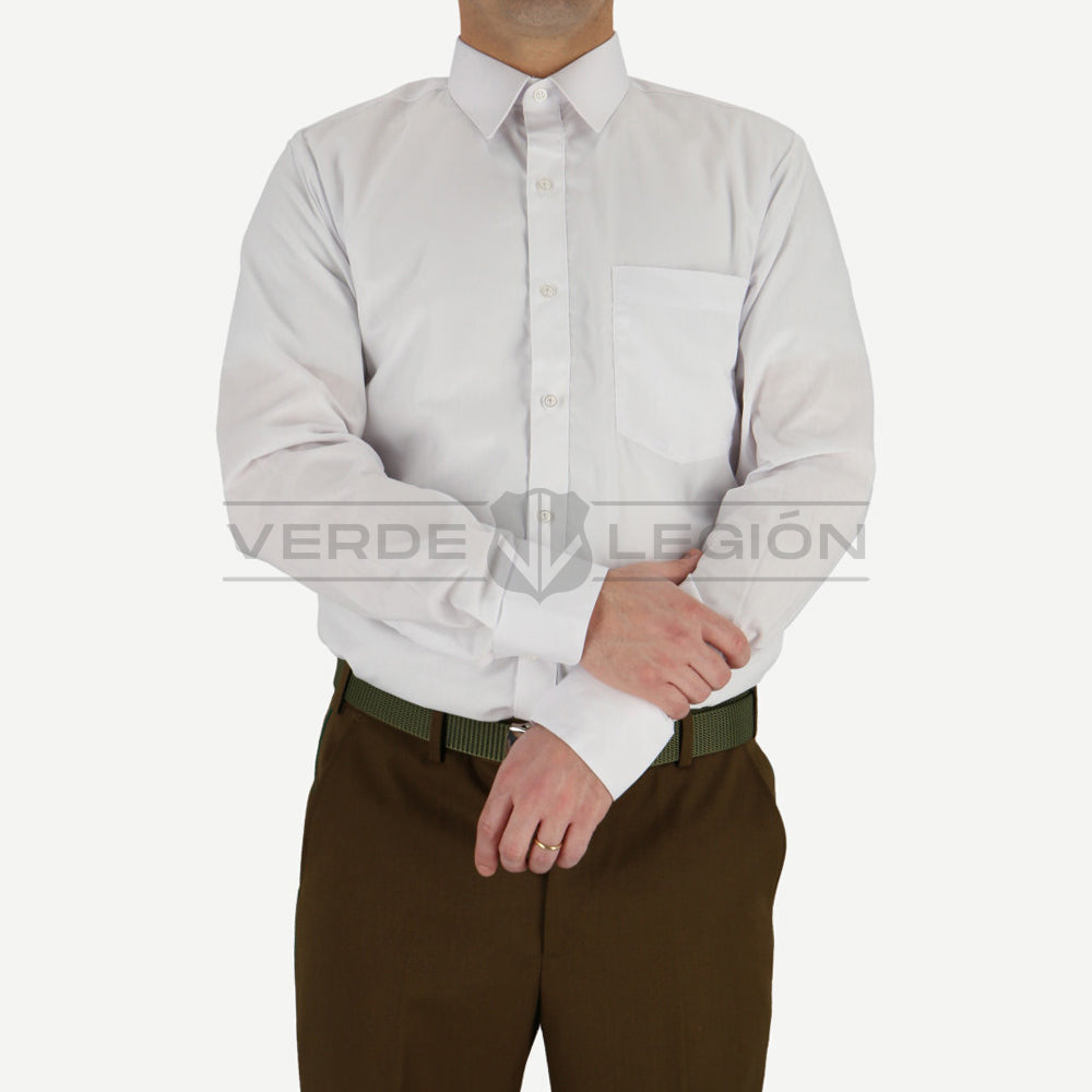 Camisa Blanca Puño Simple Prisma Hombre Carabineros