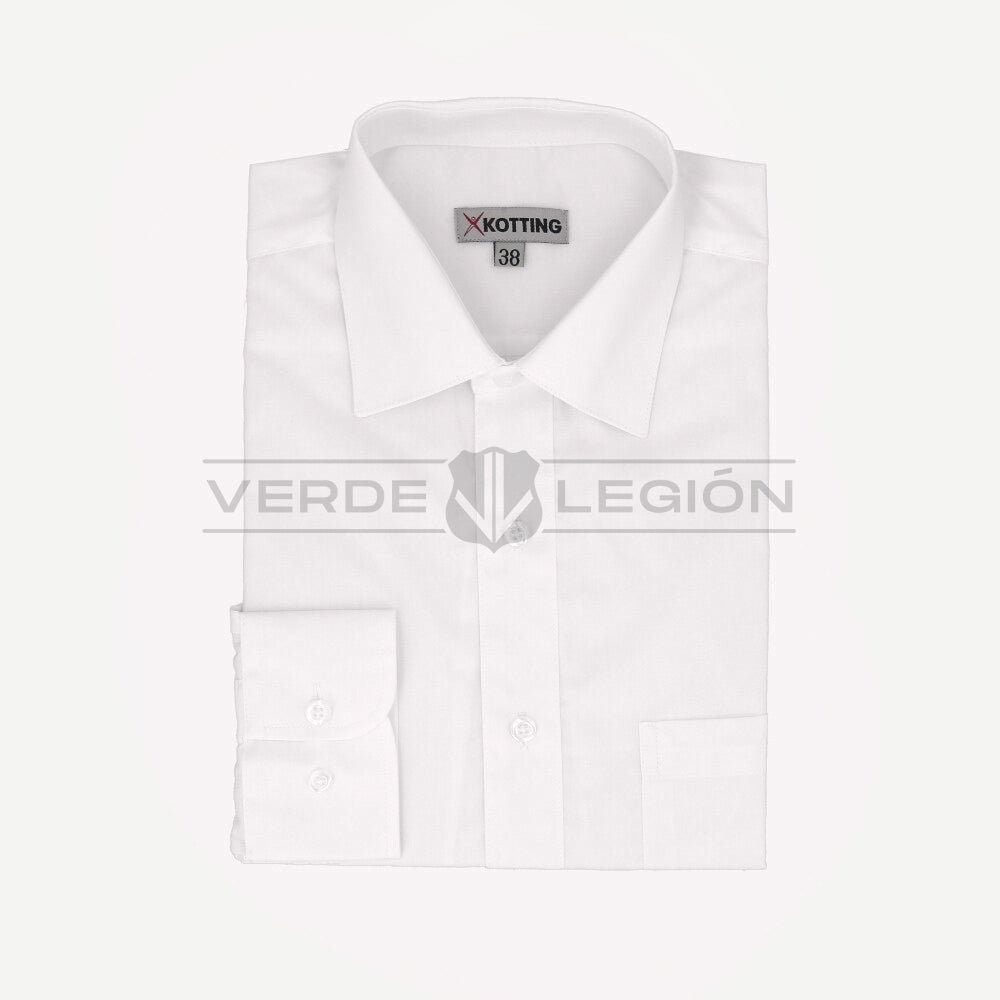 Camisa Blanca Lisa Jayson Manga Larga Hombre