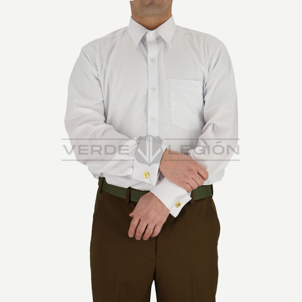 Camisa Blanca Puño Doble Prisma Hombre Carabineros