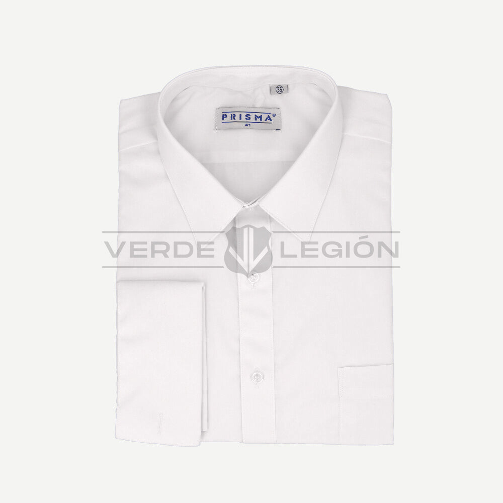 Camisa Blanca Puño Doble Prisma Hombre Carabineros