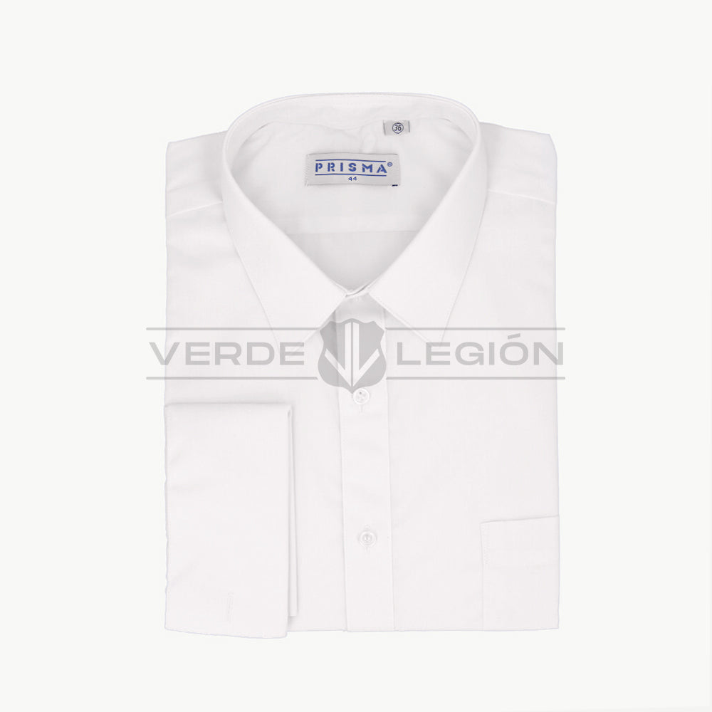 Camisa Blanca Puño Doble Prisma Mujer Carabineros