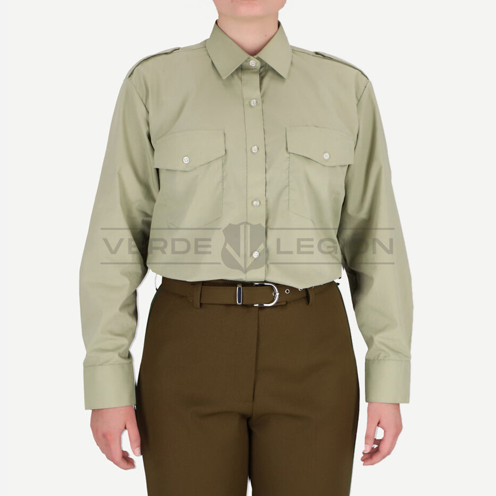 Camisa Verde Manga Larga Prisma Mujer Carabineros