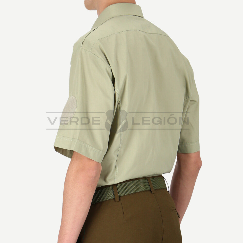 Camisa Verde Manga Corta Prisma Con Velcro Hombre Carabineros