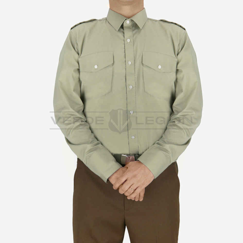 Camisa Verde Manga Larga Prisma Hombre Carabineros