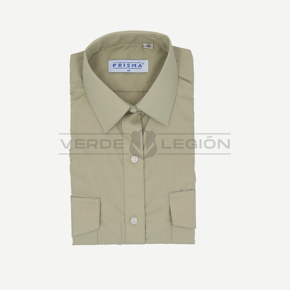 Camisa Verde Manga Larga Prisma Mujer Carabineros