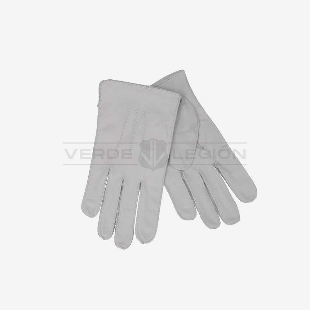 Guante de Cuero Blanco Masculino Carabineros