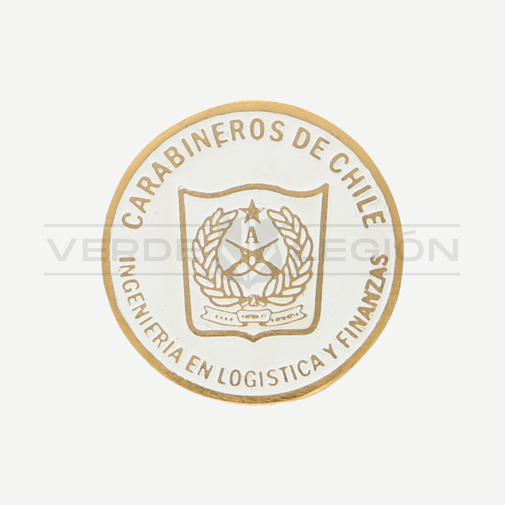 Piocha Botón Ingeniería en Logística y Finanzas Carabineros