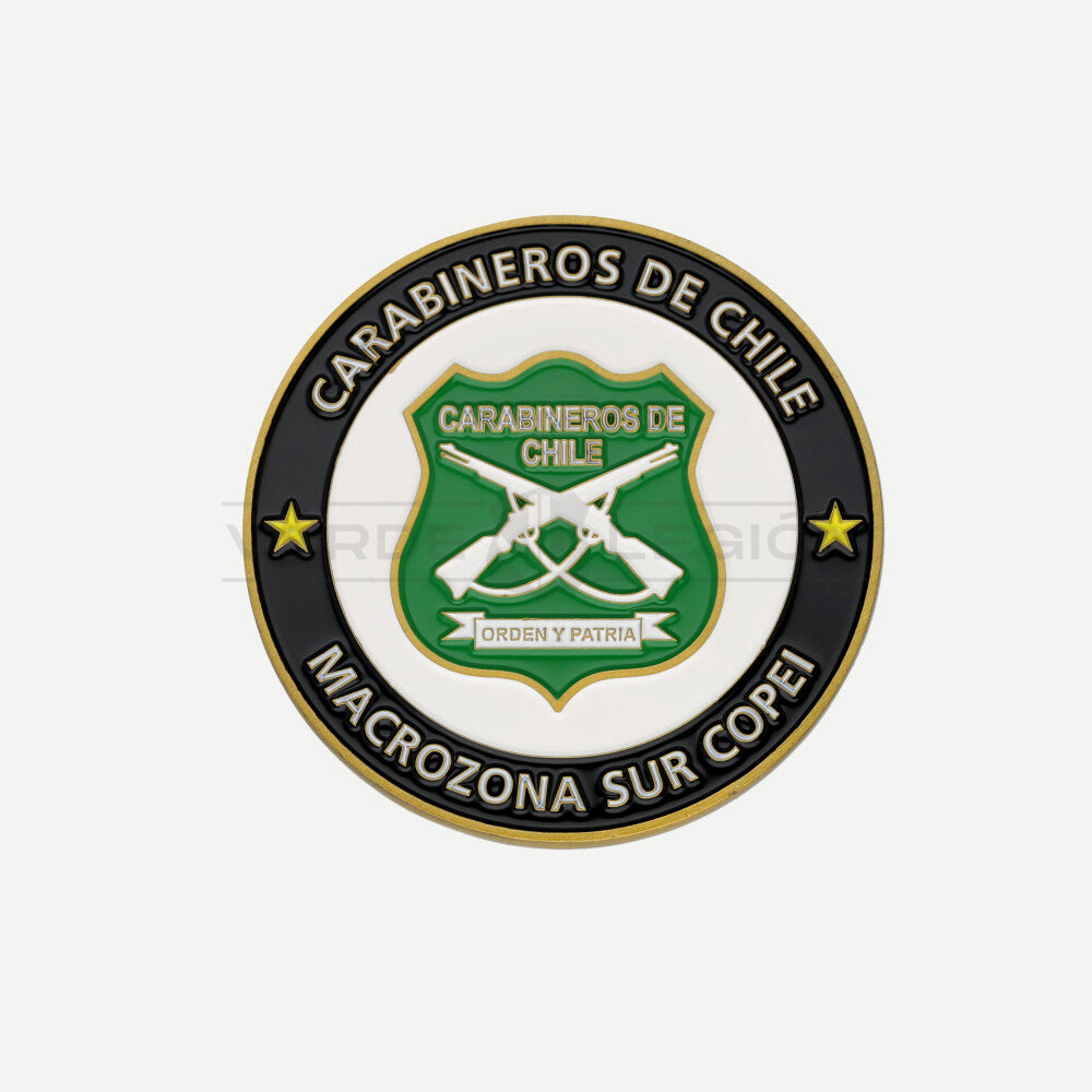 Moneda de Colección Macrozona Sur Copei Carabineros