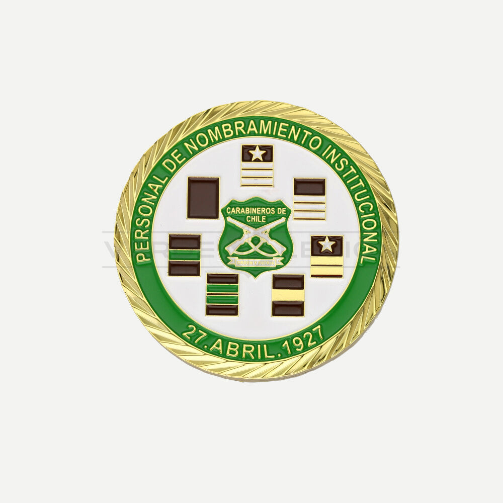 Moneda de Colección Grados PNI Carabineros