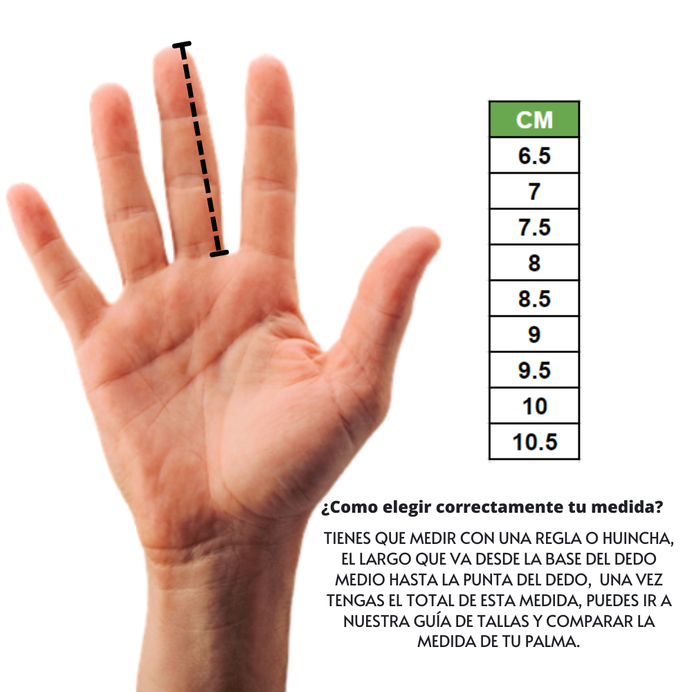Guante de Cuero Blanco Masculino Carabineros