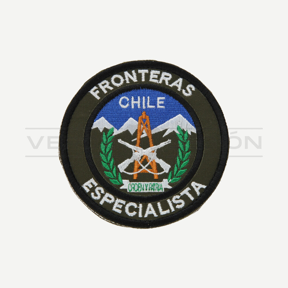 Parche Disco Fronteras Especialista Carabineros de Chile (Opciones)