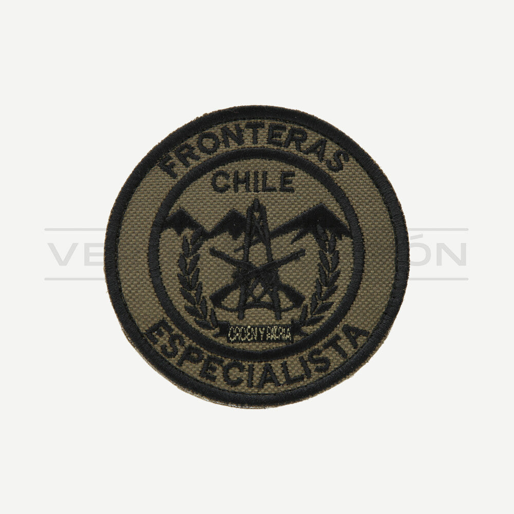 Parche Disco Fronteras Especialista Carabineros de Chile (Opciones)