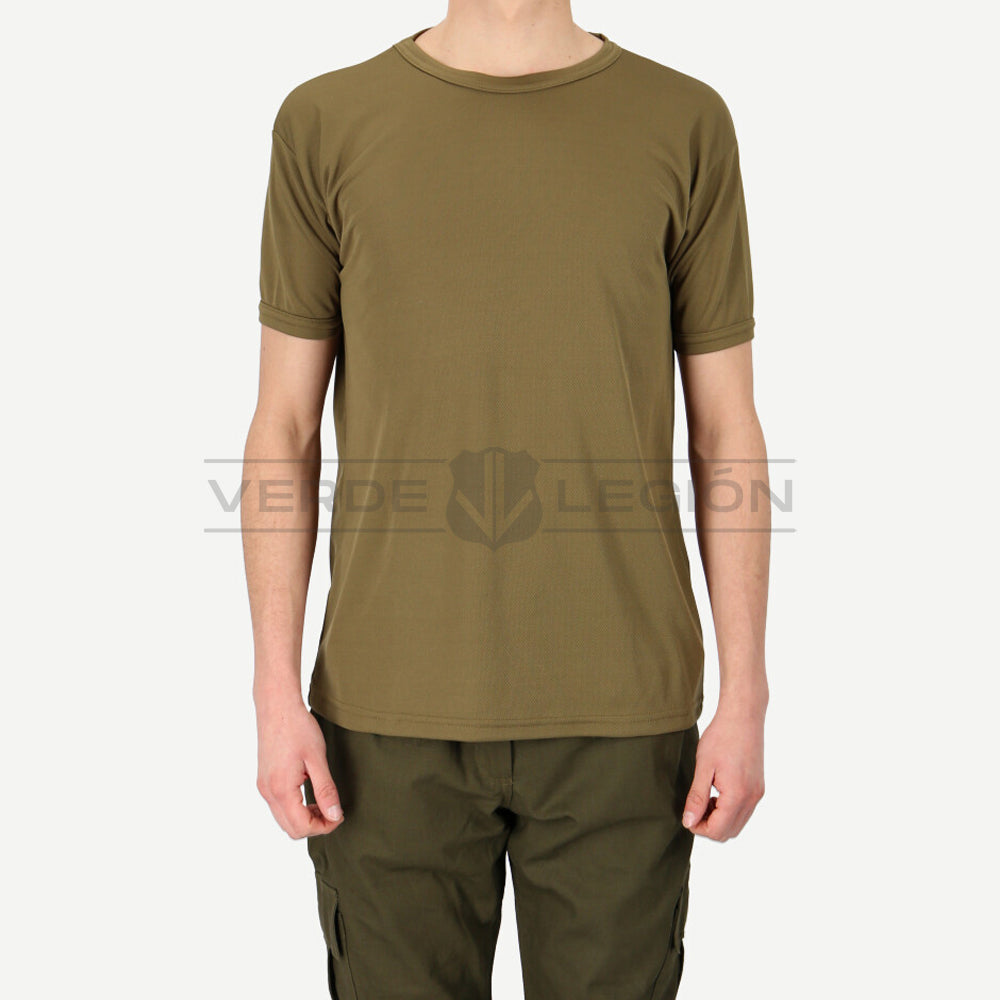 Polera Tipo Camiseta Verde Dry Fit Unisex Carabineros