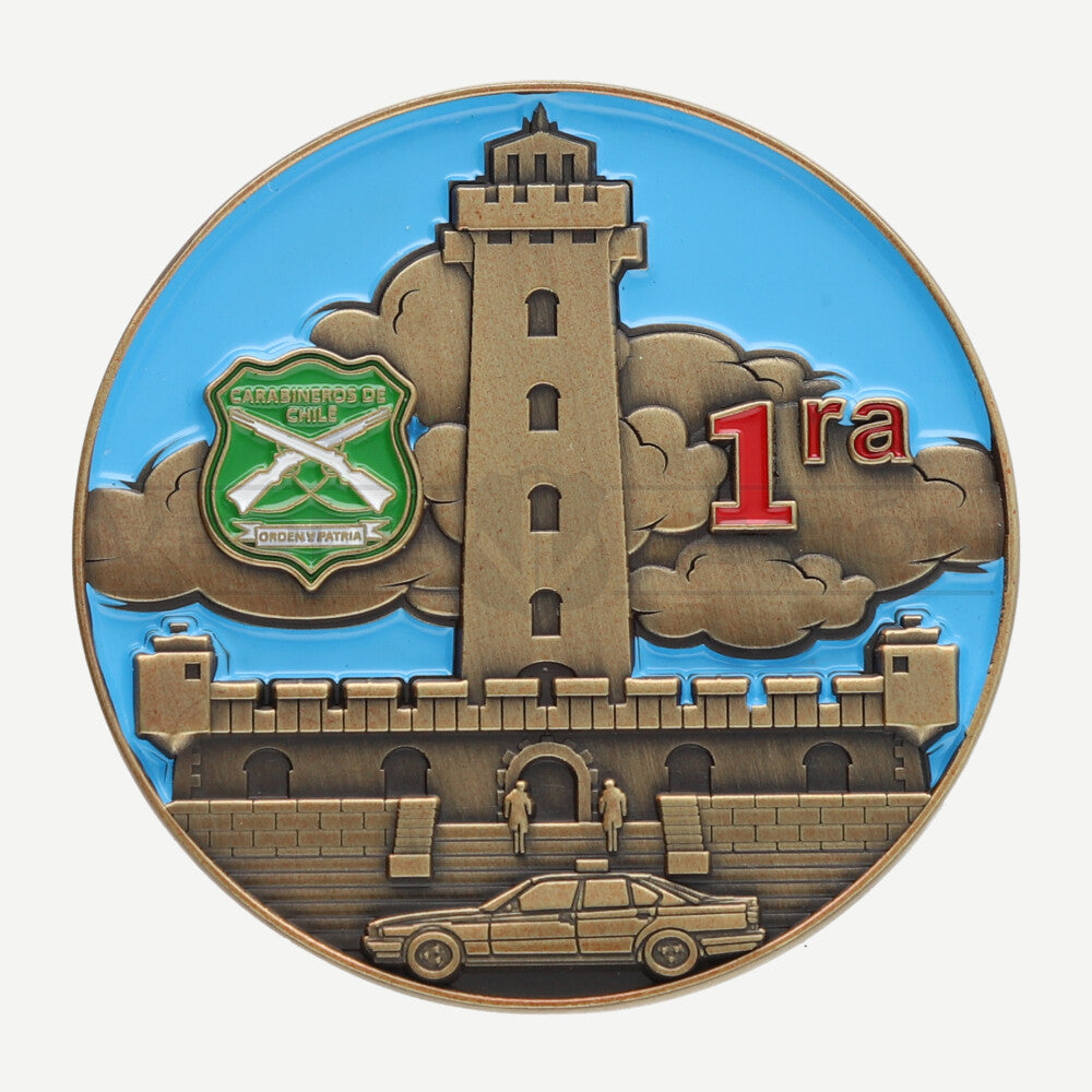 Moneda de Colección Primera Comisaría de La Serena Carabineros