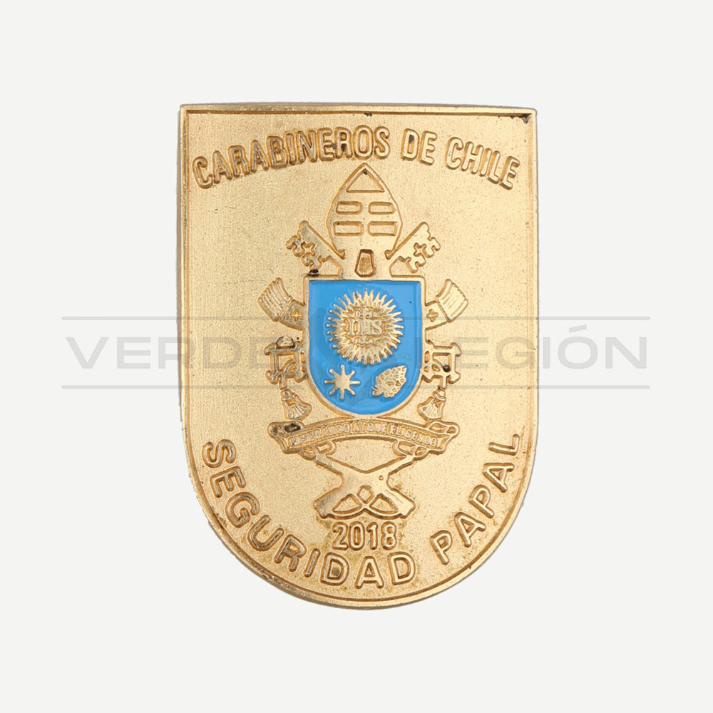Piocha Seguridad Papal Año 2018 Carabineros