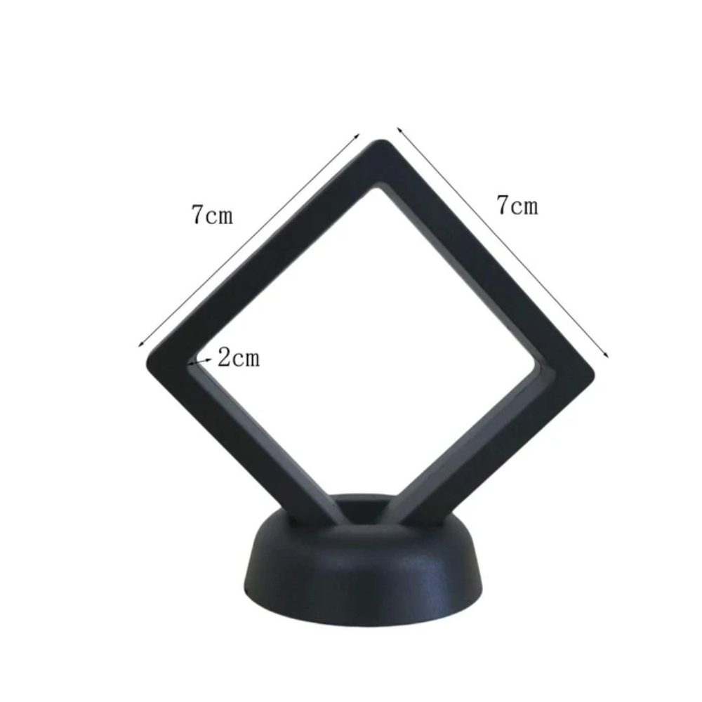 Soporte Plástico para Monedas de Colección Negro