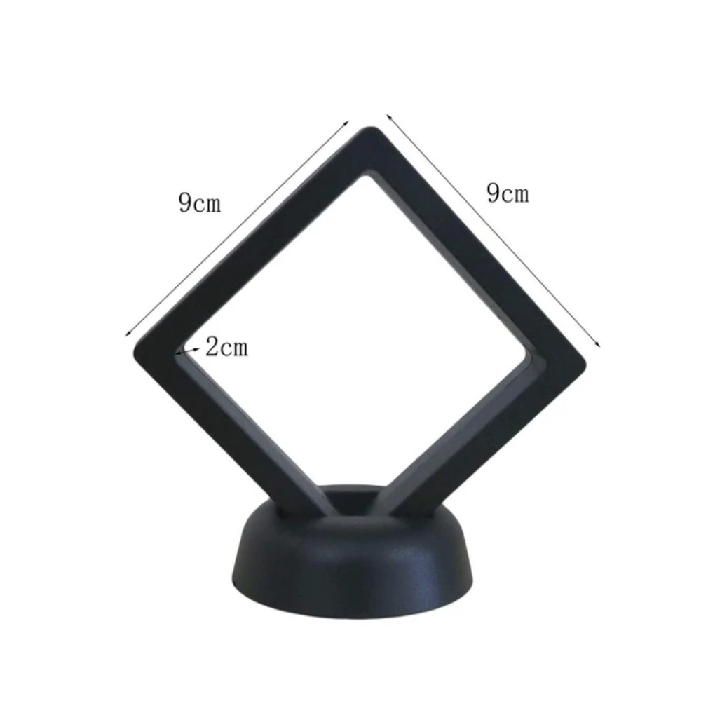 Soporte Plástico para Monedas de Colección Negro