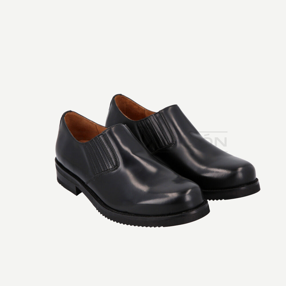 Zapato Elasticado Negro Planta Goma Calzarte Hombre Carabineros
