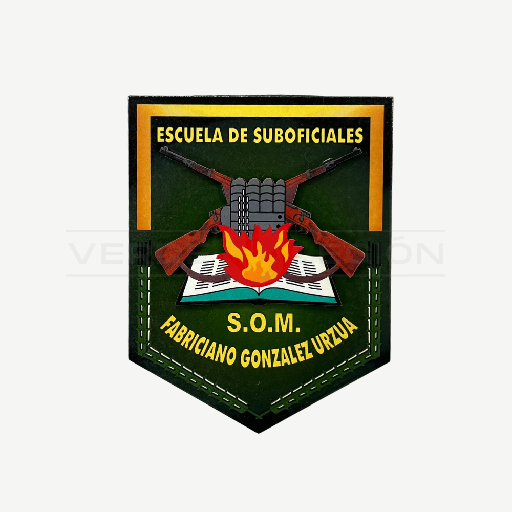 Imán Escuela de Suboficiales de Carabineros de Madera para Refrigerador