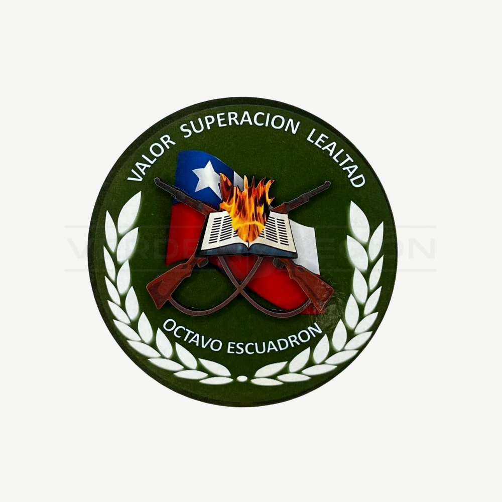 Imán Madera para Refrigerador Escudo Escuadrones Esucar Carabineros (Opciones)
