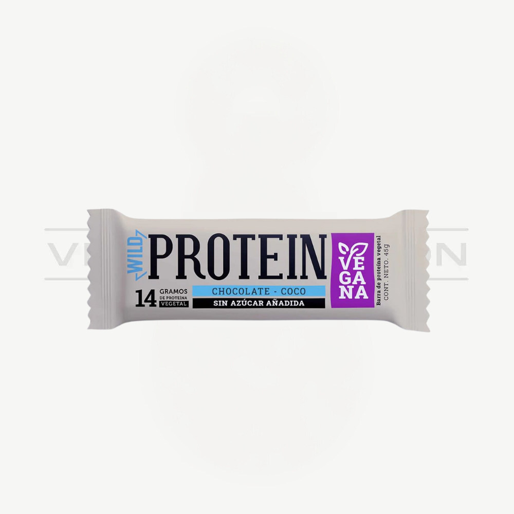 Barra de Proteína Wild Protein Vegana Chocolate Coco (45 gr)