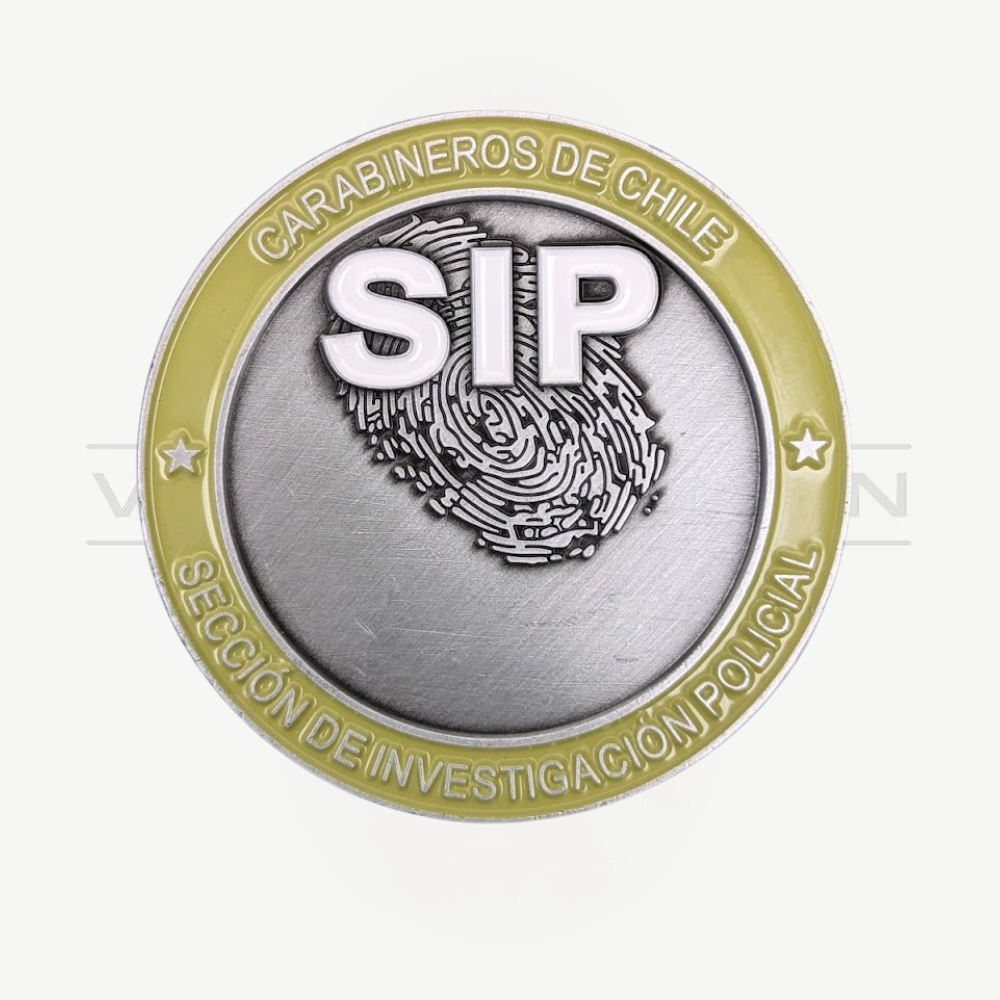 Moneda Huella SIP Carabineros