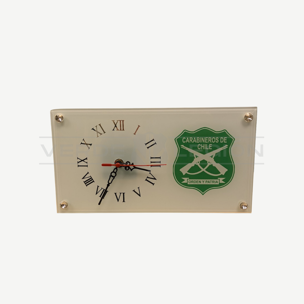 Reloj de Mesa Escudo de Carabineros