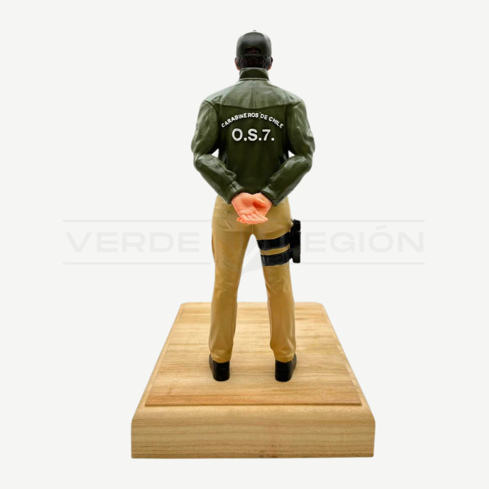 Figura 3D Carabinero OS7 Placa Personalizable