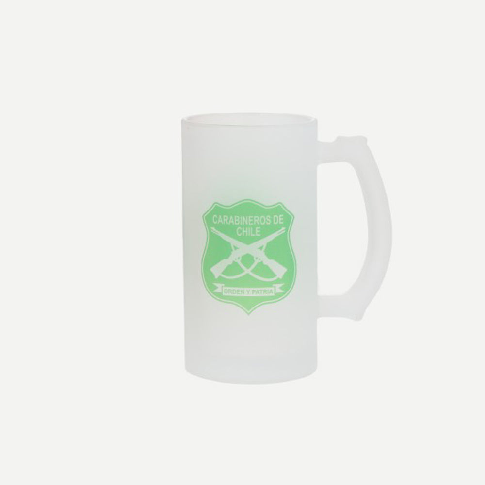 Vaso de Cerveza Schopero Escudo Carabineros