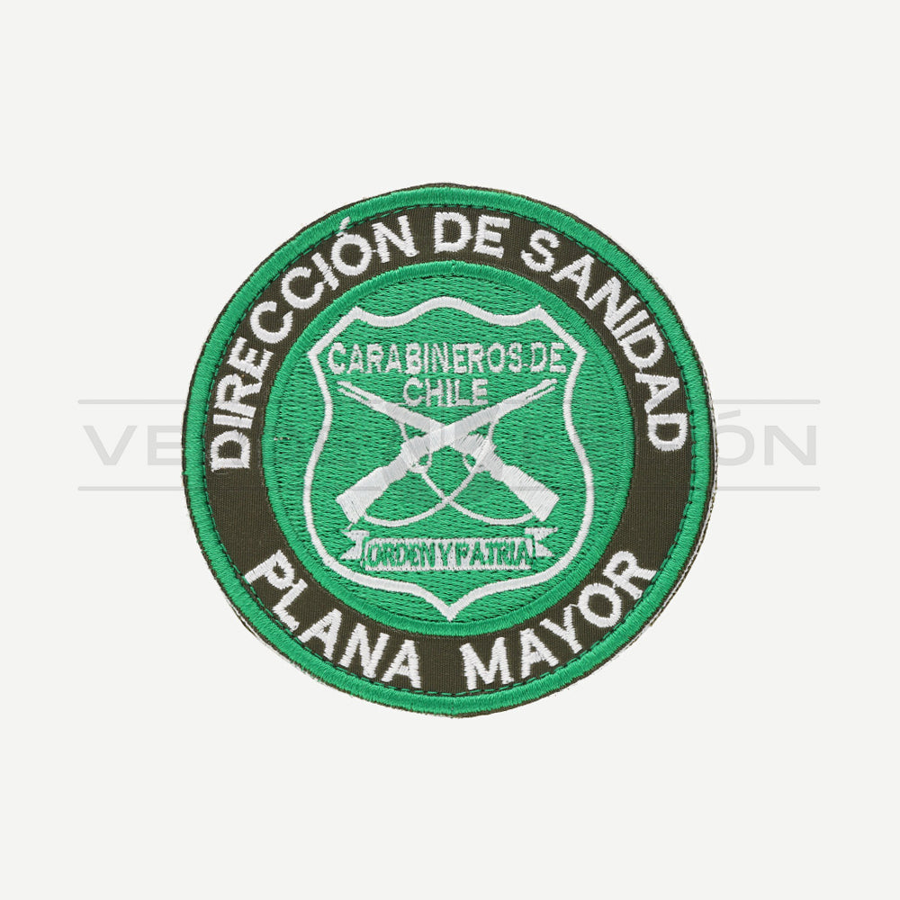Parche Disco (Verde Blanco) Dirección de Sanidad Plana Mayor Carabineros