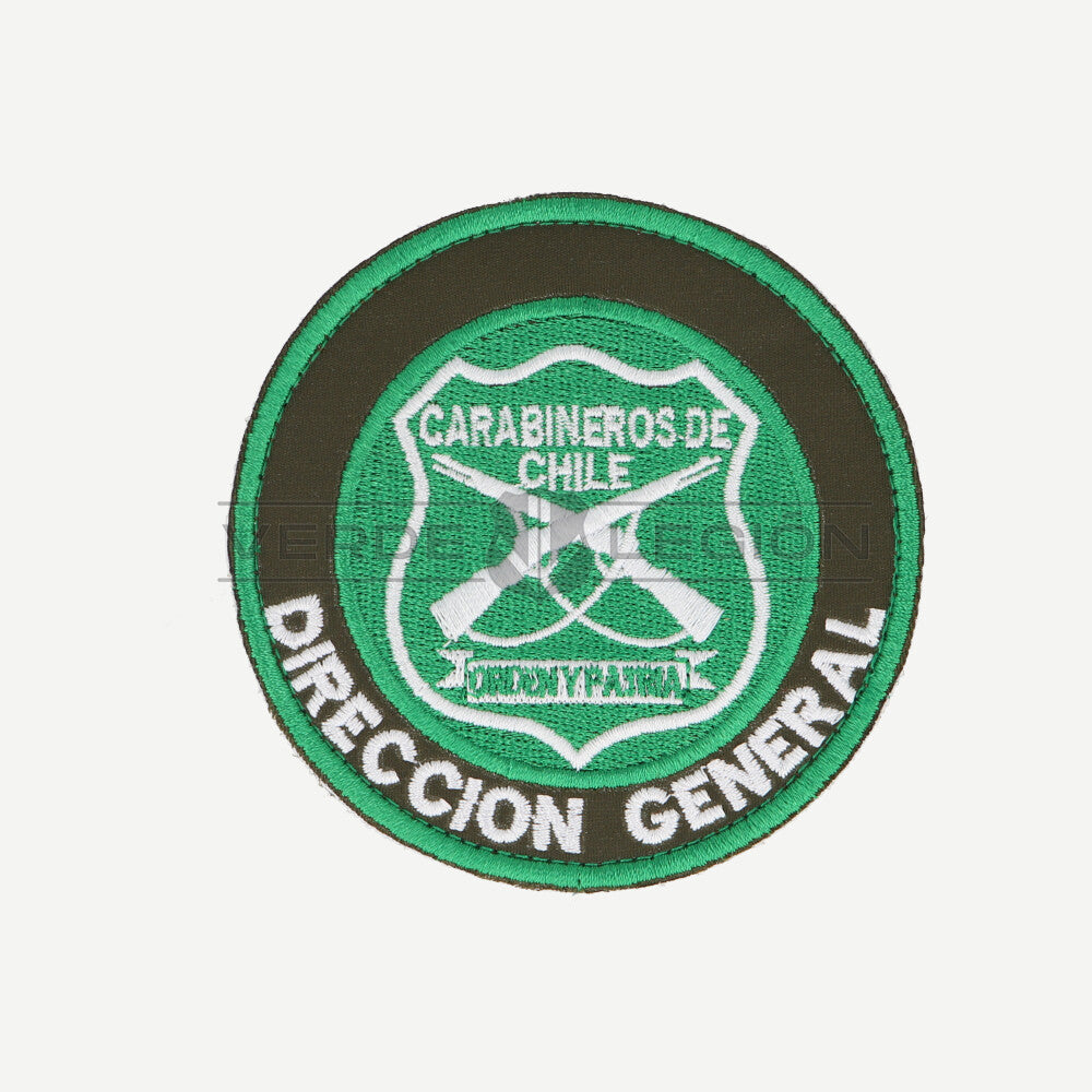 Parche Disco (Verde Blanco) Dirección General Carabineros de Chile