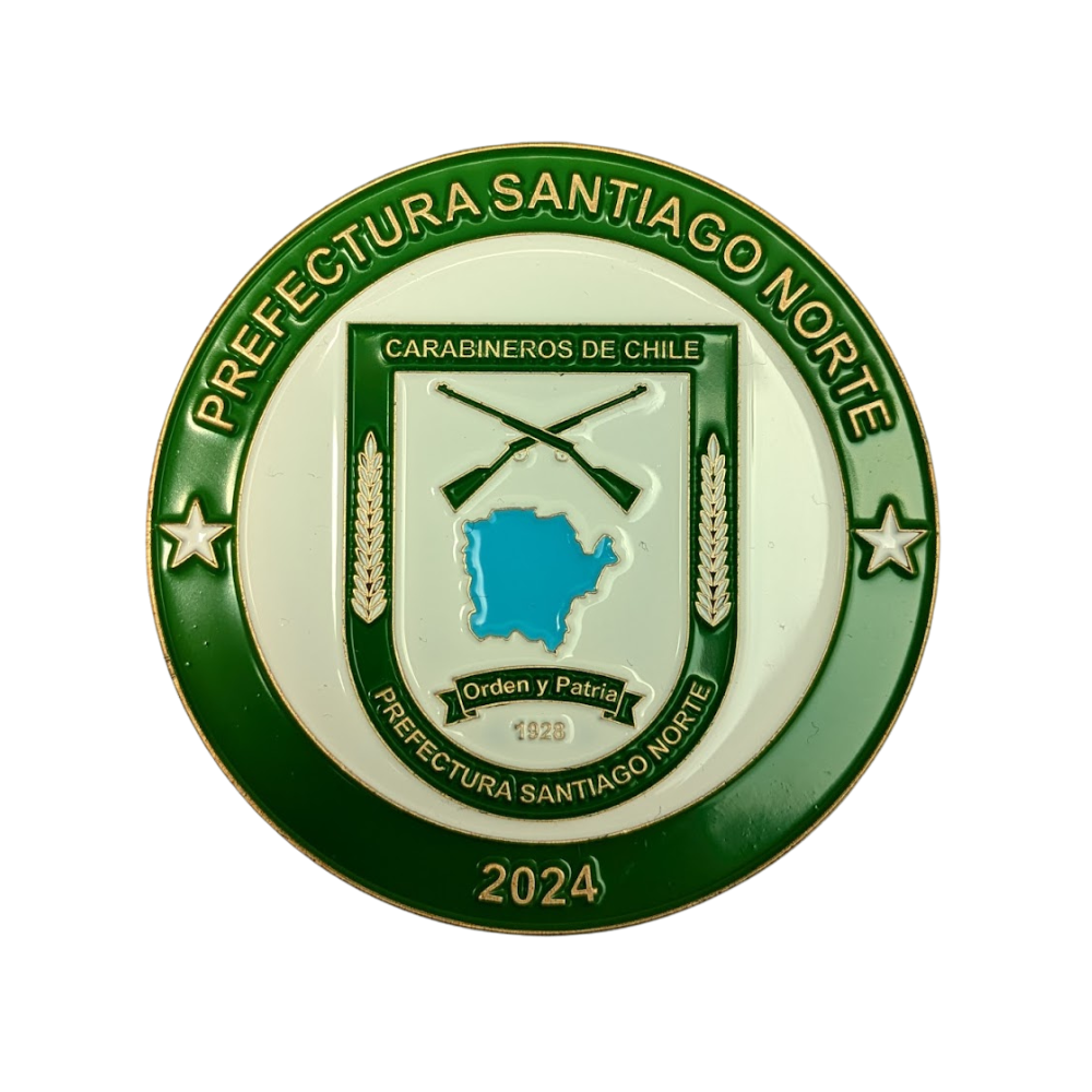 Moneda de Colección Prefectura Santiago Norte 2024