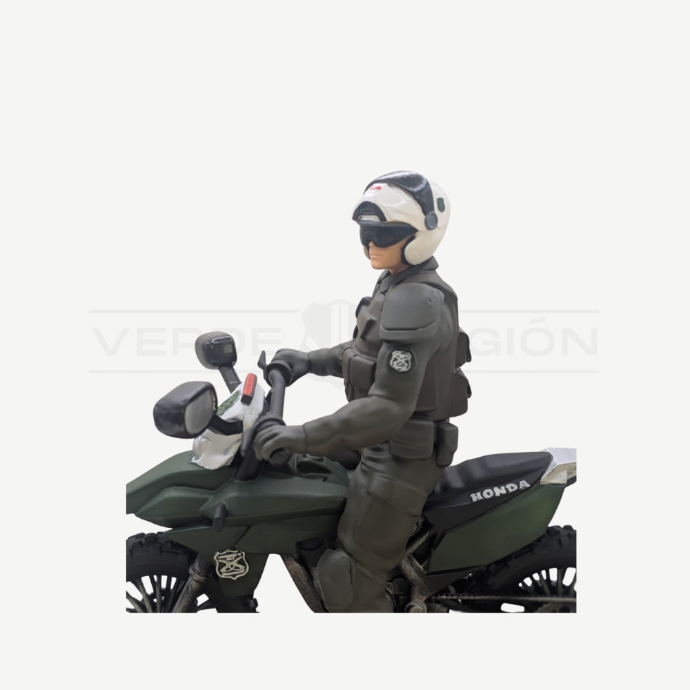 Figura 3D Motorizado Tango Tango Placa Personalizable Carabineros