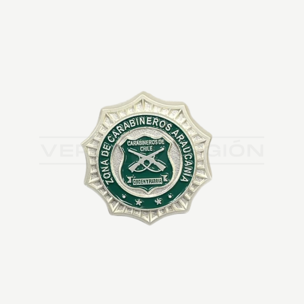 Piocha Botón Zona de Carabineros (Opciones)