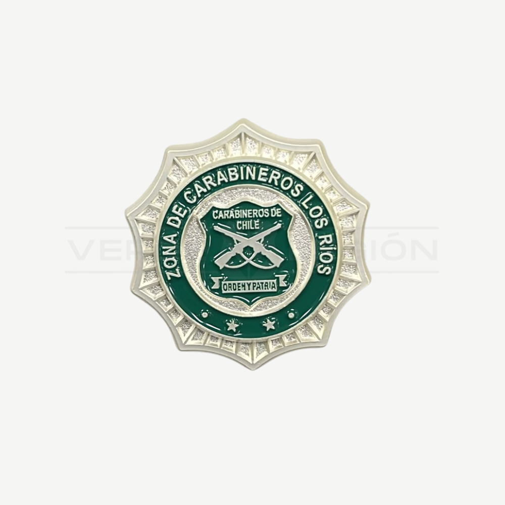 Piocha Botón Zona de Carabineros (Opciones)