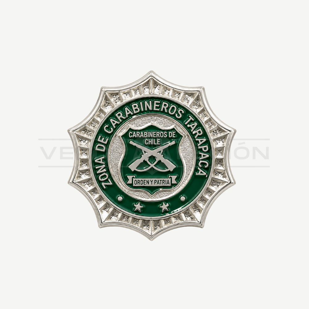 Piocha Botón Zona de Carabineros (Opciones)