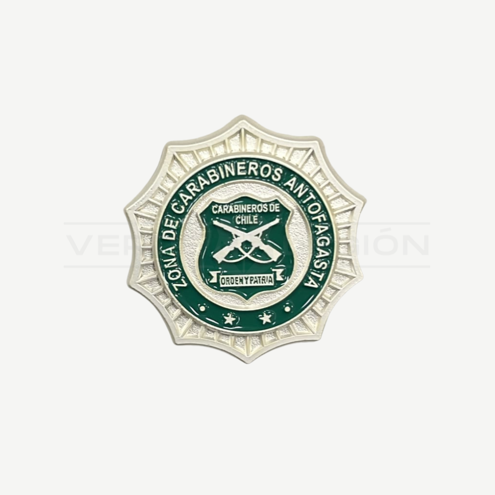 Piocha Botón Zona de Carabineros (Opciones)