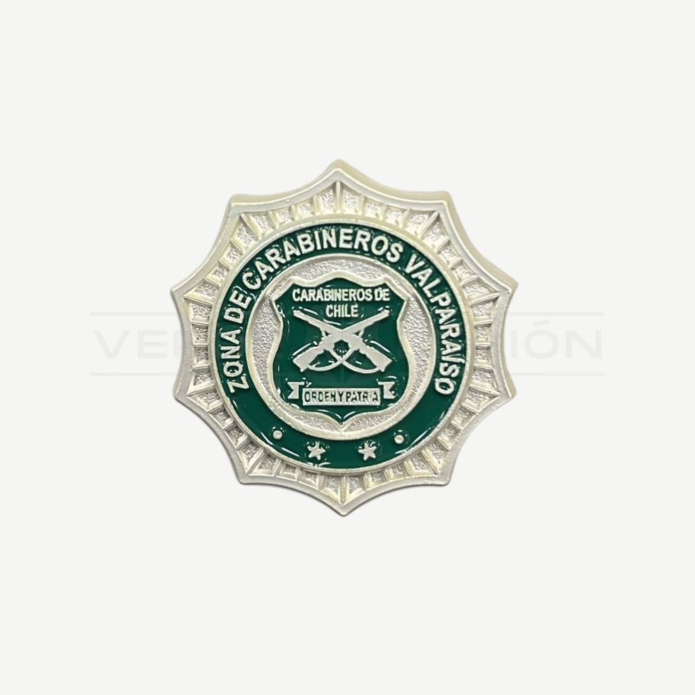 Piocha Botón Zona de Carabineros (Opciones)