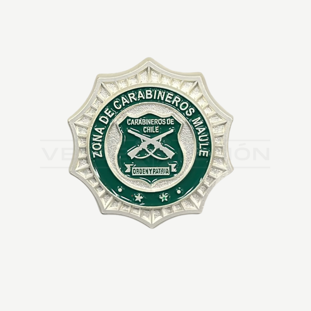 Piocha Botón Zona de Carabineros (Opciones)