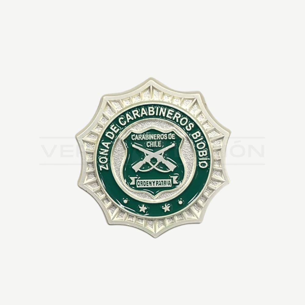 Piocha Botón Zona de Carabineros (Opciones)
