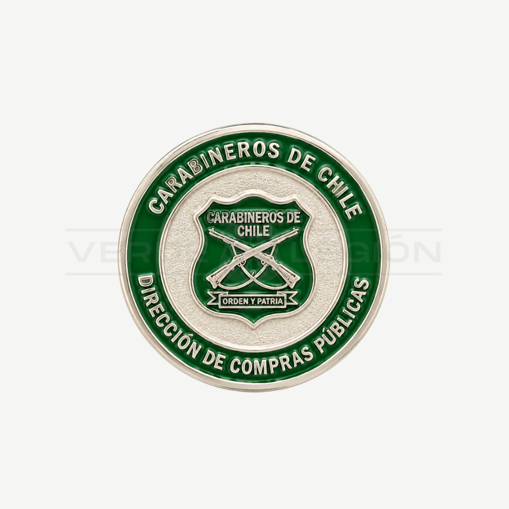 Piocha Botón Dirección de Compras Públicas Carabineros