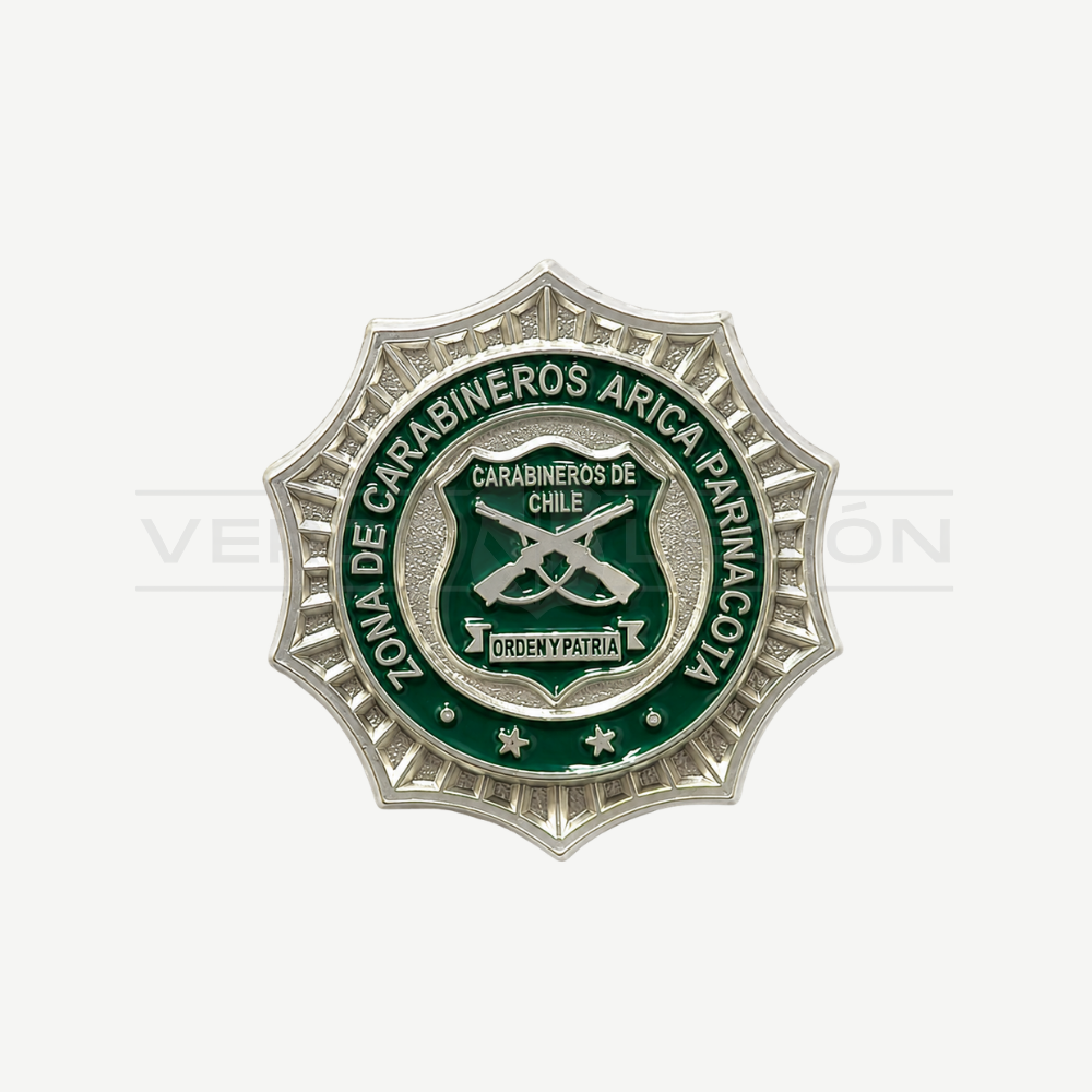 Piocha Botón Zona de Carabineros (Opciones)