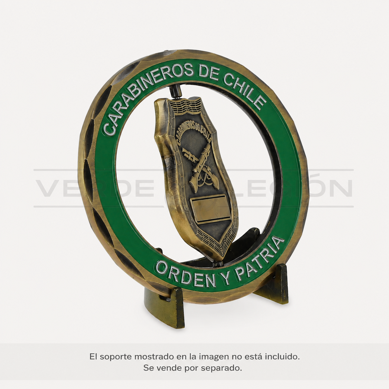 Moneda Personalizable Placa Giratoria de Carabineros